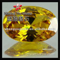 yellow cz loose gem stones for jewelry making,CZOV14x20